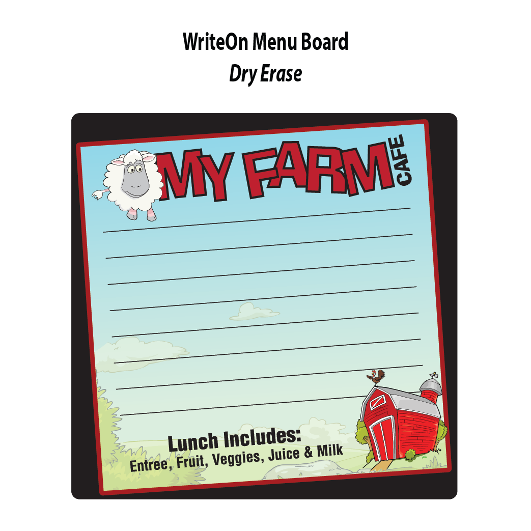 Myfc Menu My Farm Cafe Kit - Sheep (6 Design Options) – Imaginate Your Space