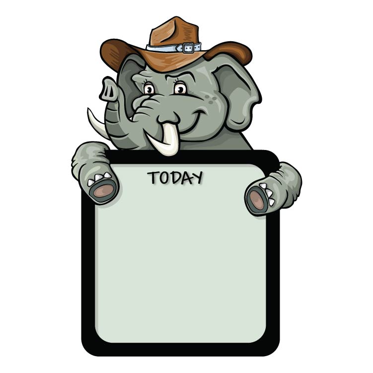 Elephant WriteOns Signs | Customizable Whiteboards | PunchArt Graphics ...
